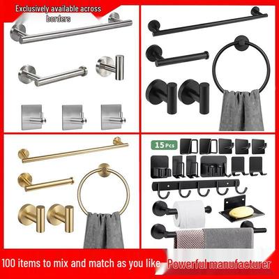 Badezimmer-Hardware-Set aus Edelstahl: Handtuchhalter und Kleiderbügel
