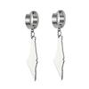 Punk Minimalist Israel Palestine Map Hoop Drop Earrings for Women Men Stainless Steel Peace Lovers Earrings Jewelry Gift