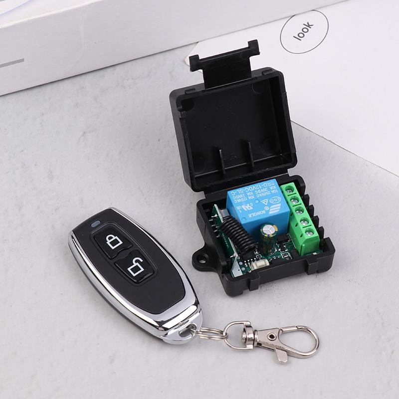 Universal Gate Remote Control Switch Dc 12V Rf 433 Mhz Asking Code Relay Receiver Diy Mini Module For Garage Door Led Lighting