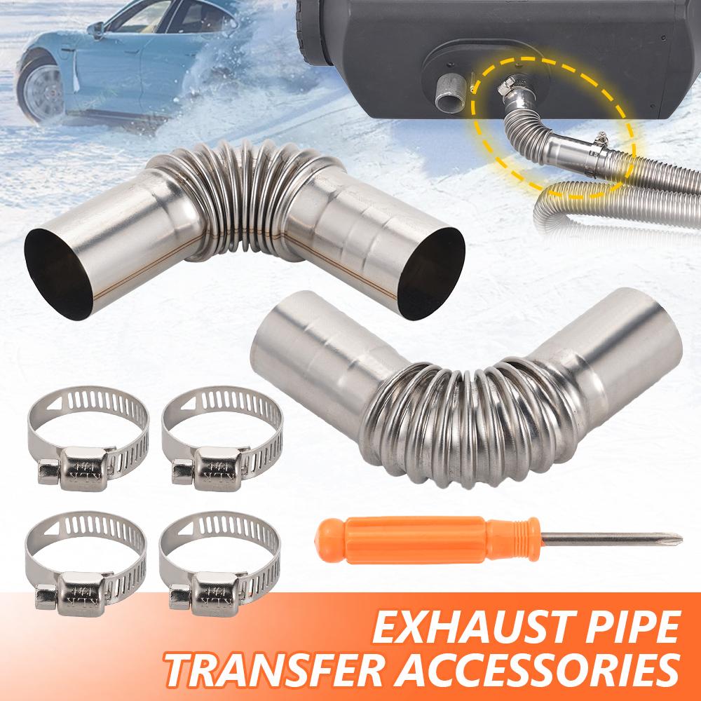 25mm Innendurchmesser Standheizung Auspuffrohr Schalldämpfer Adapter Fittings 12-24V 2-8KW Universal Für Webasto Eberspacher