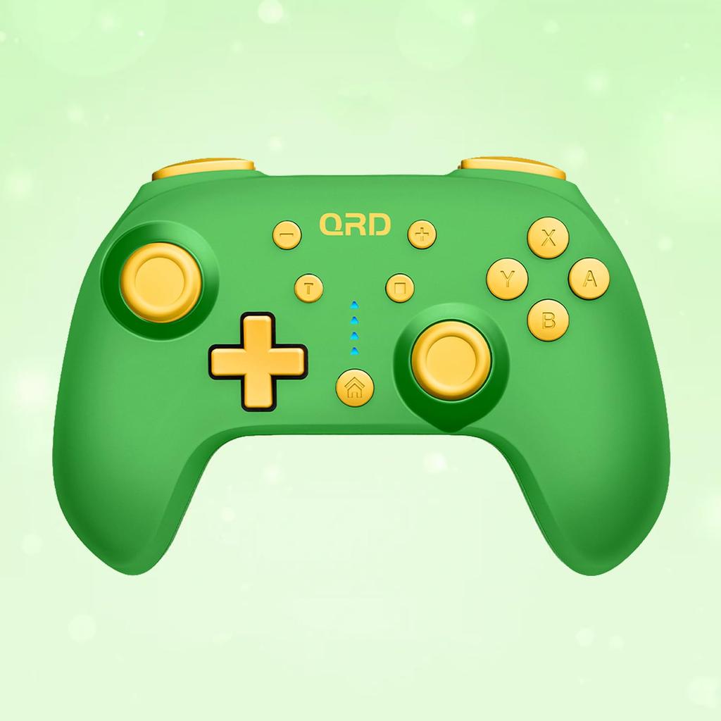 QRD Junior E5 Cute Mini Compatible with Green Gamepad, Pocket-Sized Controller, Switch/PC/Android/IOS,