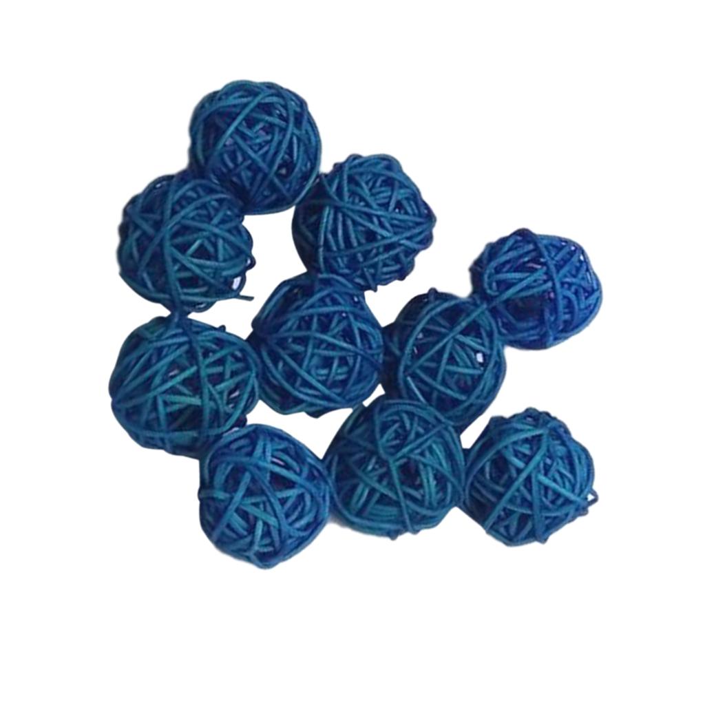 10Pcs Rattan Balls for Birthday and Nursery Decor, 3cm Orbs for Hanging
