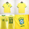 Brazil National Team Home Soccer Jersey Neymar Style Yellow Football Shirt Men Women