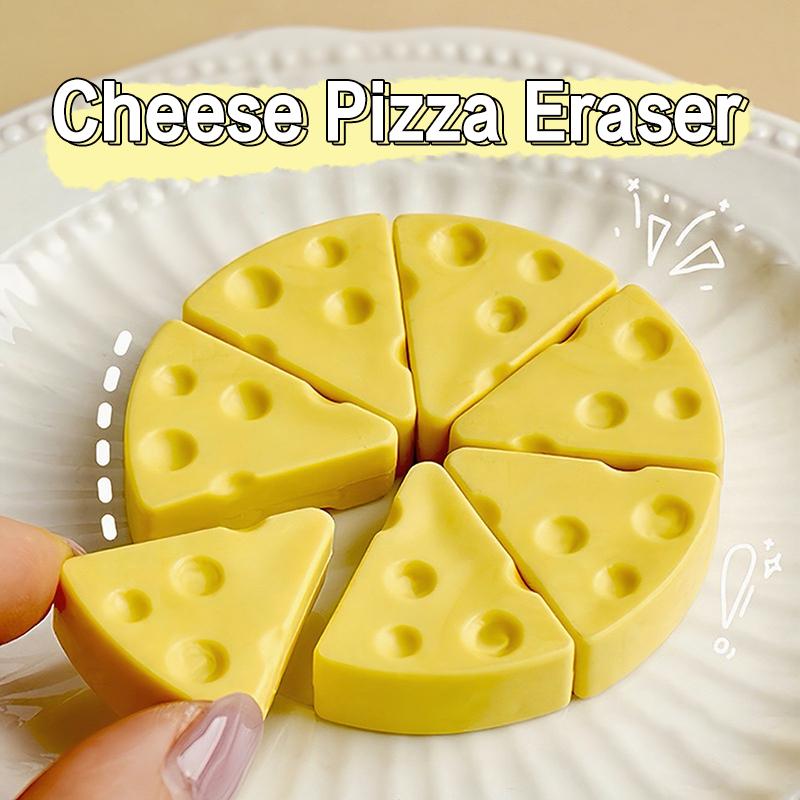 Simulation Cheese Eraser Soft School Supplies Clean Mess Free Stationary Office Student Rubber Eraser For Kids Gift