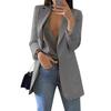 Blazer Lapel All-match Open Front Stylish Women Suit for Daily Life