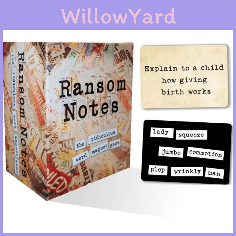Ransom Notes And The First Card Game For Family And Friend Party Fun