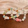 Cartoon Cute Ceramic Fish Frog Beaded Elastic Rope Bracelet Women Jewelry Accessories Gifts