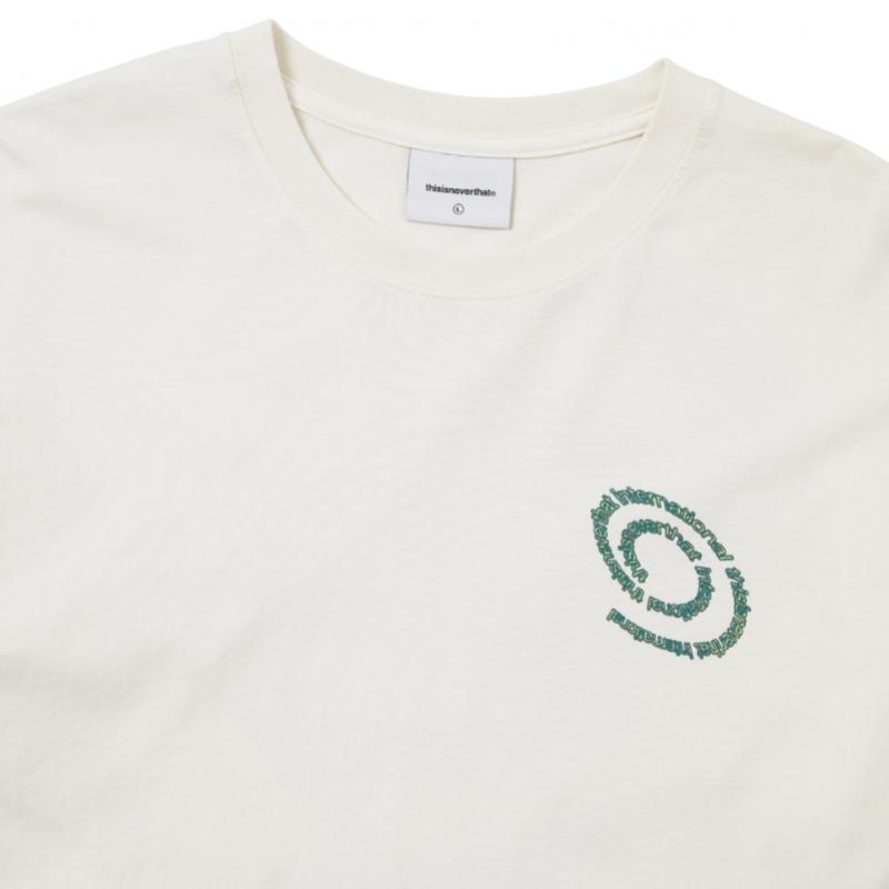 ThIS IS Never That SpiraL Logo L S Tee Ivory