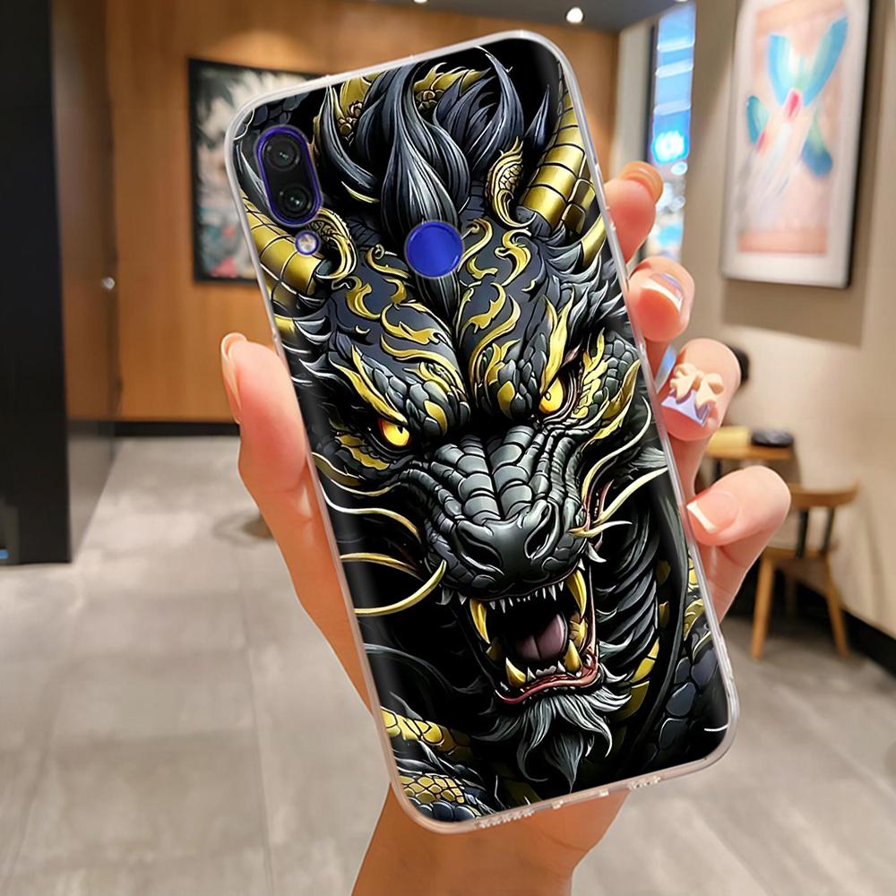 Soft Case For Xiaomi Redmi Note 7 Cover Flowers Soft TPU Silicone Phone Cases on Redmi Note7 Pro Protective Back Cover Fundas