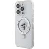 Karl Lagerfeld Klhmp13Lhmrskch Iphone 13 Pro / 13 6.1 Biały/White Hardcase Ring Stand Karl&Choupettte Magsafe