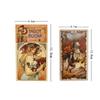 78Pcs English Tarot Mucha Tarot Cards Deck Funny Family Board Game Playing Game Cards Party Games