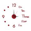 3D DIY Wall Clock Simple Installation Quiet Wall Clock Battery-Powered Modern Nordic Wall Clock for Living Room Bedroom