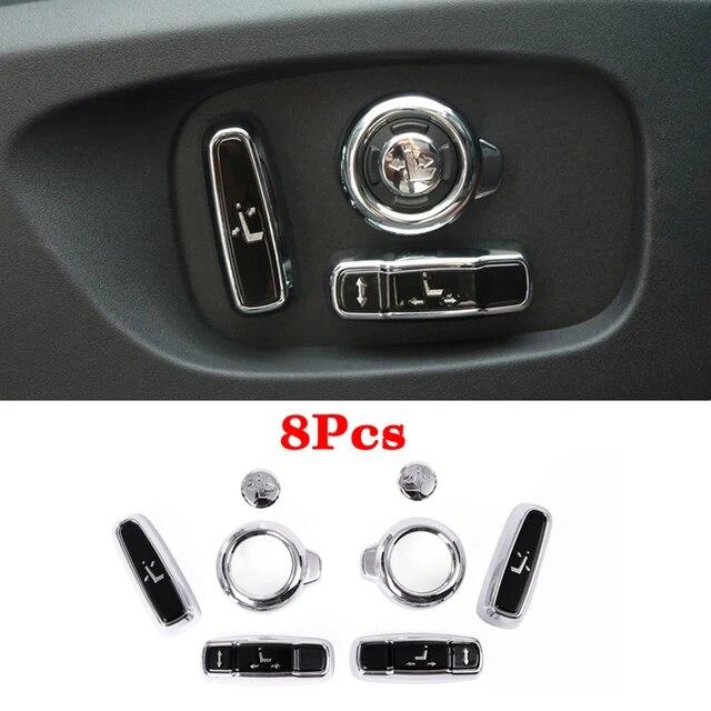 Copertura Decorativa Pulsante Regolazione Sedile Auto per Land Rover Discovery 5 L462 Discovery Sport Range Rover Vogue L405 Sport Evoque 16-17