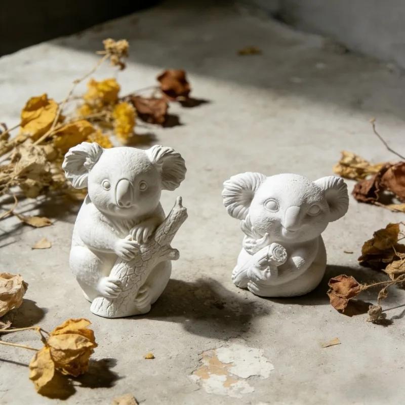 Latest Models 3D Koala Silicone Mold for Candle, Resin, Plaster & Soap Crafting, Cute Animal Silicone Molds for DIY Home Decor
