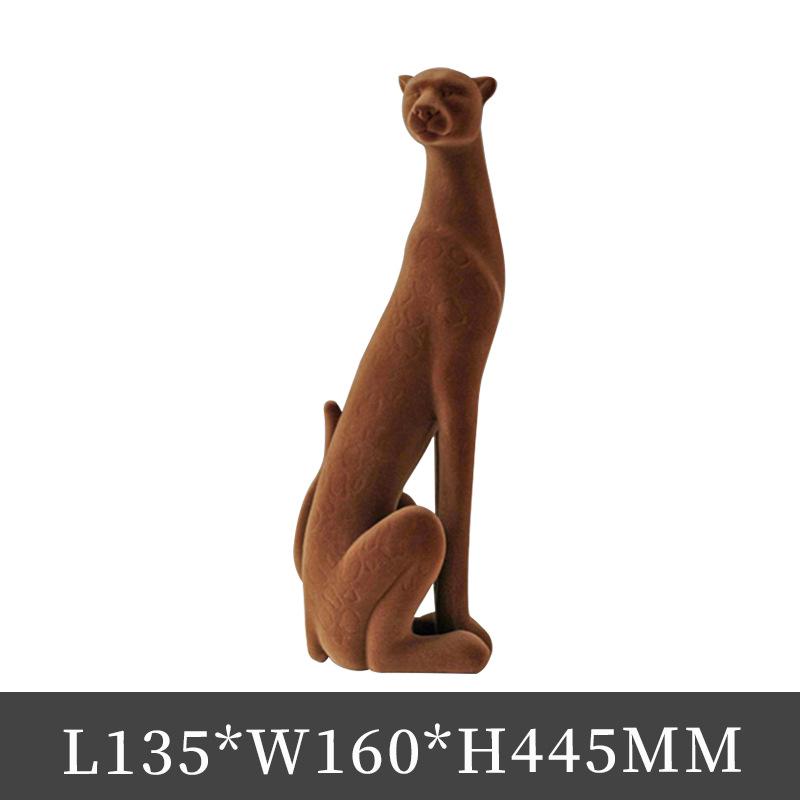 Elegant Leopard Figurine for Home or Office Decor
