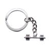 Metal Fittings Yoga Keychain Sport Theme Key Ring Souvenir 28mm