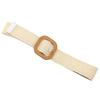 Boho Women Weaving Straw Elastic Waist Band Pin Buckle Belt Dress Jeans Decor