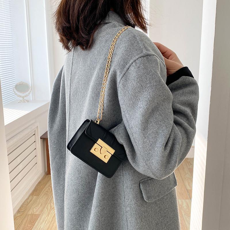 Trendige Mini-Quadrat-Schultertasche für Damen Frühjahrsmode 2023 Elegante Handtasche aus PU-Leder