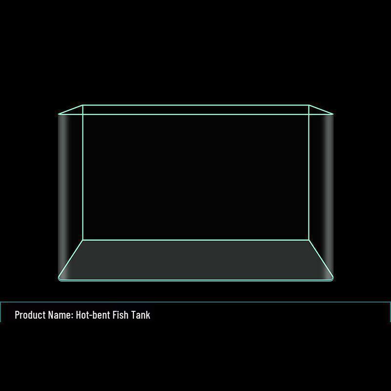 Прямоугольный экологичный стеклянный аквариум для гостиной, настольный 40x23x25CM
