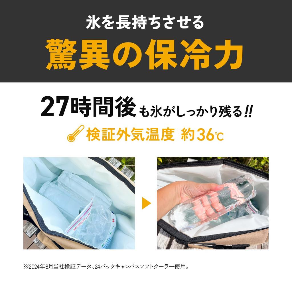 AO Coolers 9 Pack Quilted Canvas Soft Cooler Tangerine Lightweight Cooler Box Cooler Bag Japanese 5 Year 8.5L (Authentic Product) [Authentic Warranty]