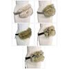 Furry Plush Patchworked Corset Belt for Women Fashionable PU Leather Belt Punk Metal Pin Buckle Waistband for Sweater