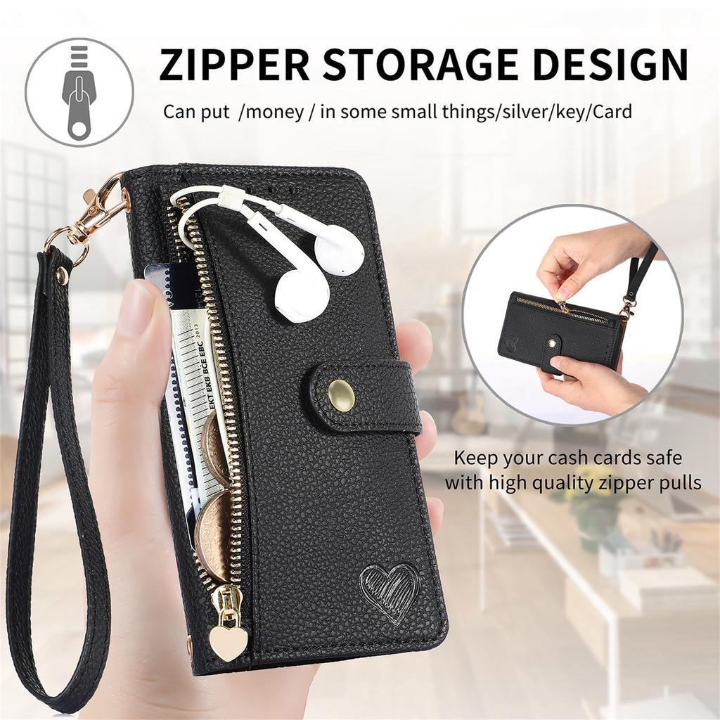For Motorola Moto G85 5G/S50 Neo 5G Case RFID Blocking Zipper Pocket Leather Wallet Phone Cover