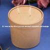 10PCS New Disposable Kraft Paper Bucket Bowl 8oz/12oz/12oz Hot Soup Bowl Takeaway Packing Boxes with Lid Kraft Paper Lunch Box