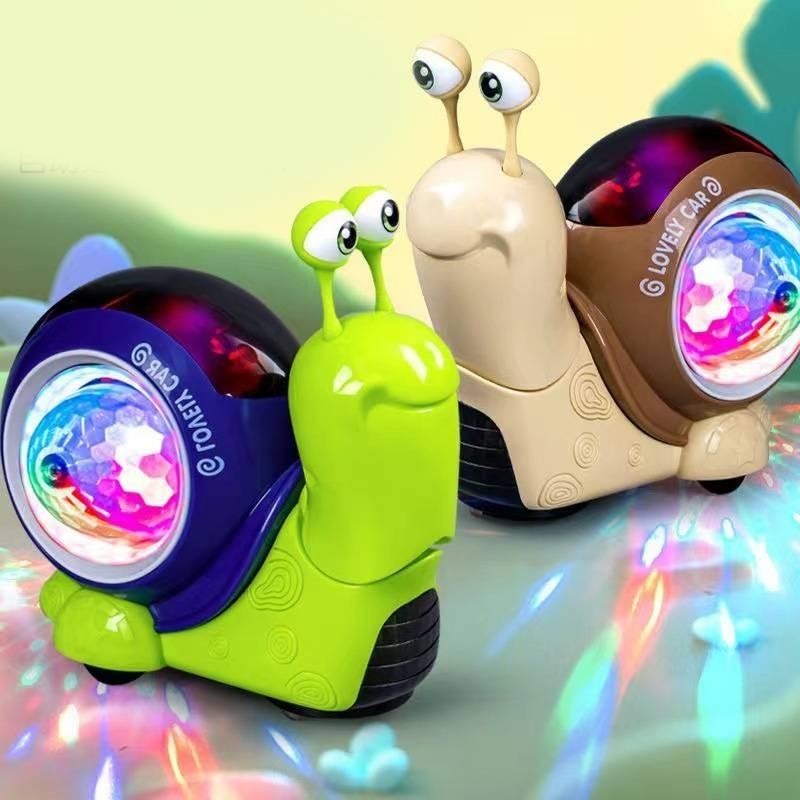 Fascinating Multi-directional Snail Toy With Lights Sound And Projection For Kids