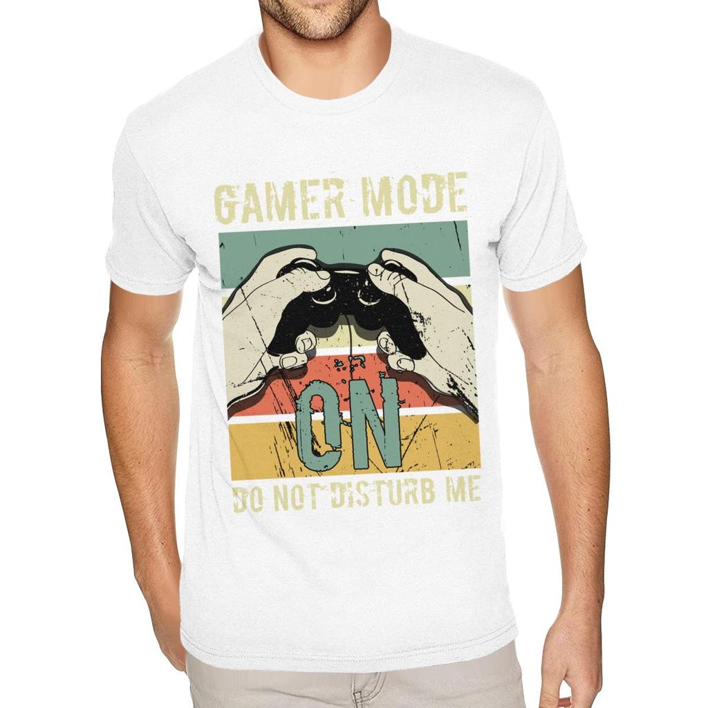 Best Gamer Mode On Do Not Disturb Me Shirt Men 6XL Short Sleeves 100 Cotton Black O Neck TShirts