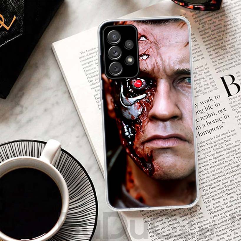Funda de Teléfono Arnold Schwarzenegger Terminator Para Samsung Galaxy A15 A14 A54 A13 A53 A12 A52S A55 A22 A23 A24 A32 A33 A34 A25 A35