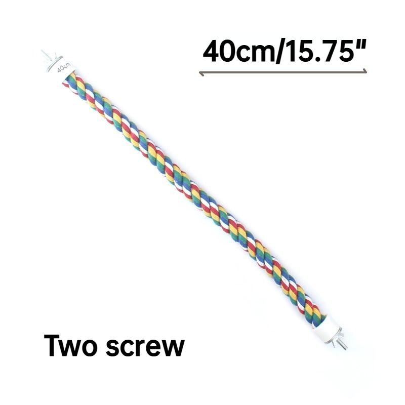 Игрушка для птиц Спиральная хлопковая веревка Жевательная перекладина Качели для попугая Лазающие стоячие игрушки с колокольчиком Товары для птиц Игрушки для попугаев для лазанья