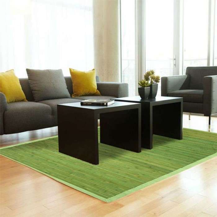 Tapis - THE DECO FACTORY - SOLO BAMBOO - 160x230 cm - 100% bambou - Antidérapant