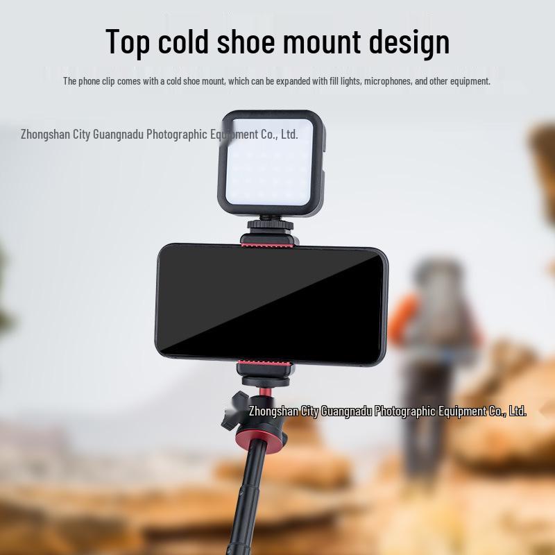 Universeller Kaltfuß-Handyclip mit Vlog-Fülllicht für Fotografie