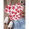 Abbigliamento Bambina Estate T-shirt con Stampa 3D Grafica Gatto Kawaii Vestiti per Bambine Esterni Manica Corta Casual Top per Bambine
