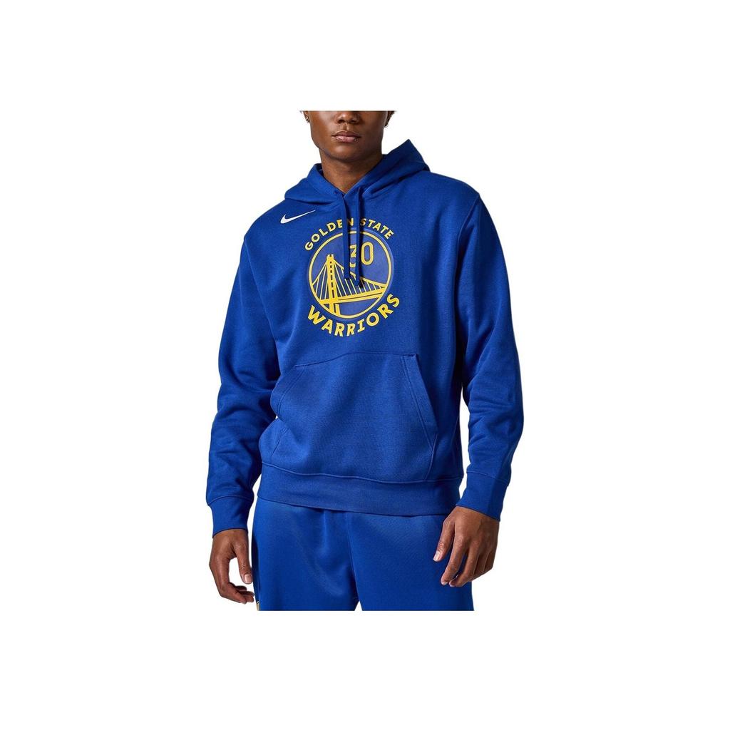 Nike NBA Pullover Golden State Warriors Letter Print Hoodie Men Hoodies Blue FB4784-495