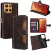 For Motorola Moto G15 4G/G15 Power 4G Case Leather Wallet Phone Cover with Straw Hat Magnetic Clasp