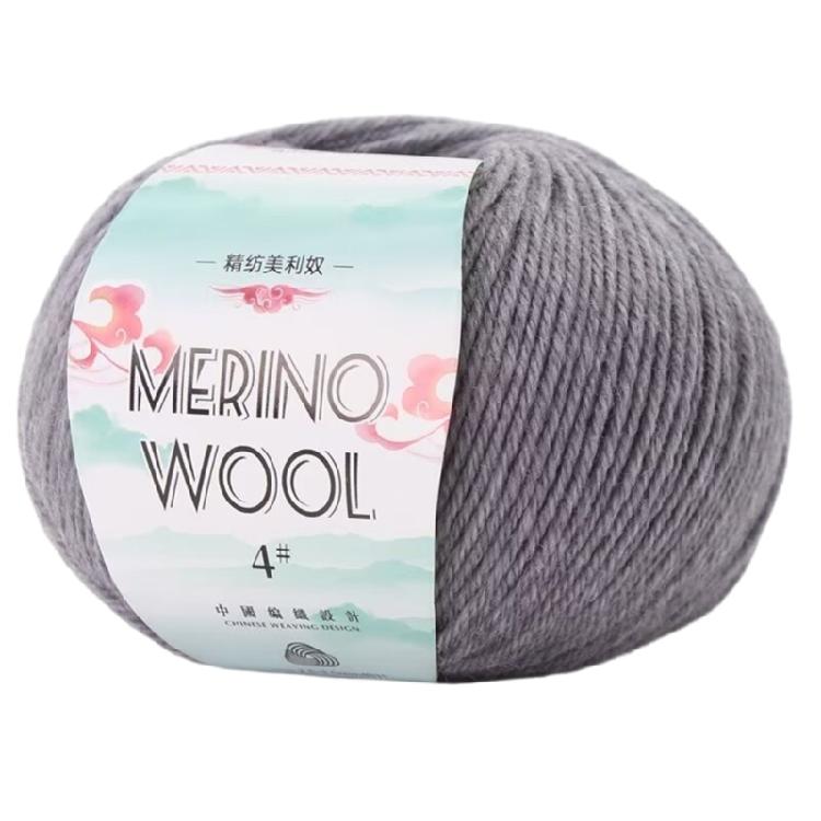 134Yard/Roll Roll Wool Yarn Soft Worsted Weight Yarn 1.76oz Knitting Yarn For Beginner Knitting Rugs Sweater Scarf