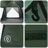 Cabin Tent with Roof Army Green 12 Person Polyester and Steel