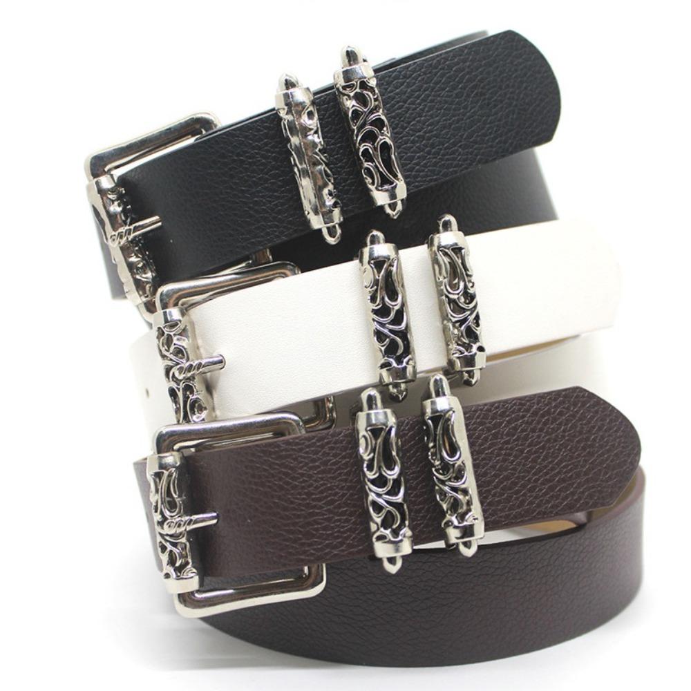 Classic Style Metal Buckle Belt Casual Waist Decoration New Versatile Waistband  Women