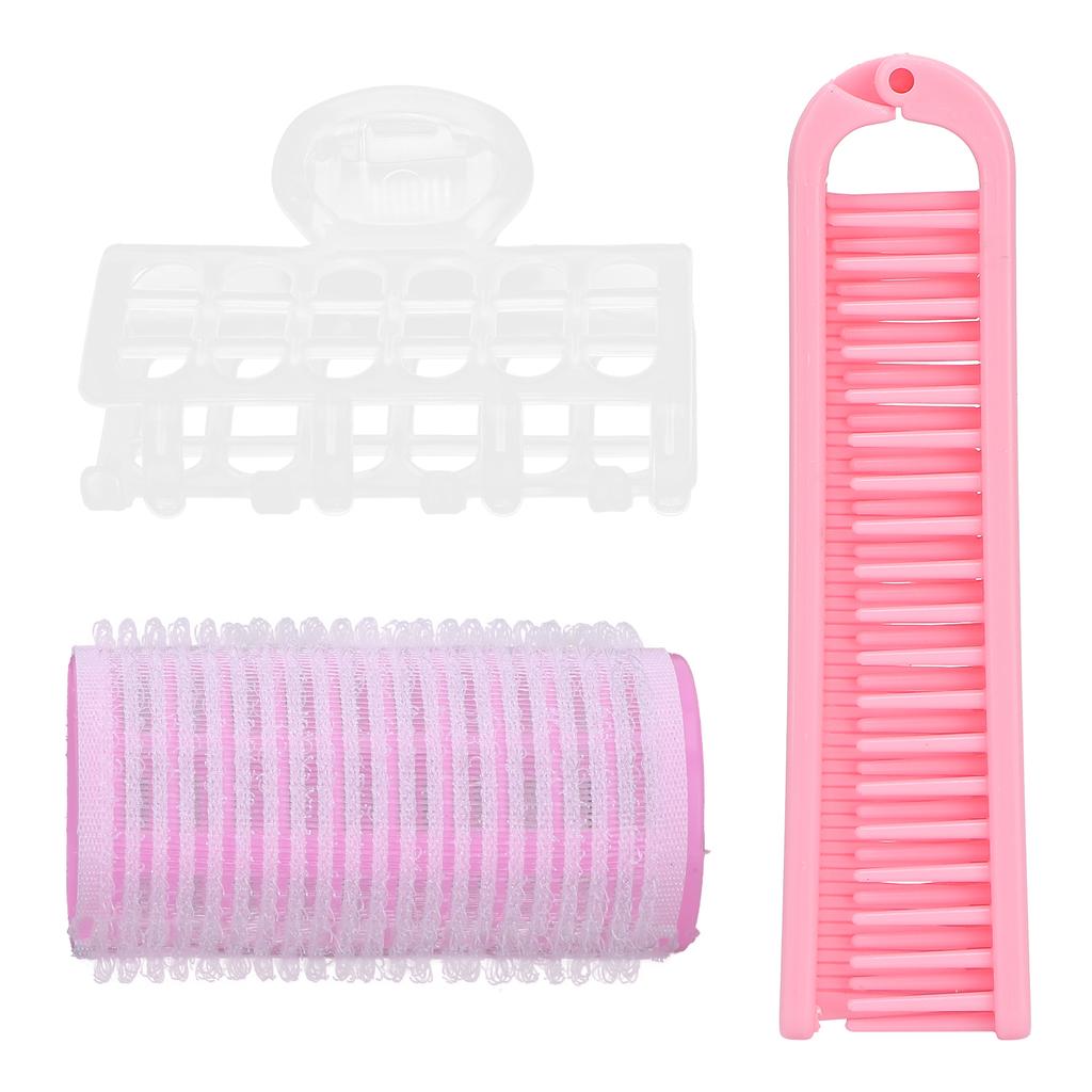 DIY Bangs Hair Roller Curler Hair Curling Styling Tool Women Hairdressing Curlers Set (Pink)