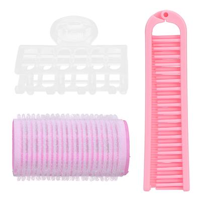 DIY Pony Haarroller Lockenwickler Haar Locken Styling Werkzeug Frauen Friseur Lockenwickler Set (Rosa)