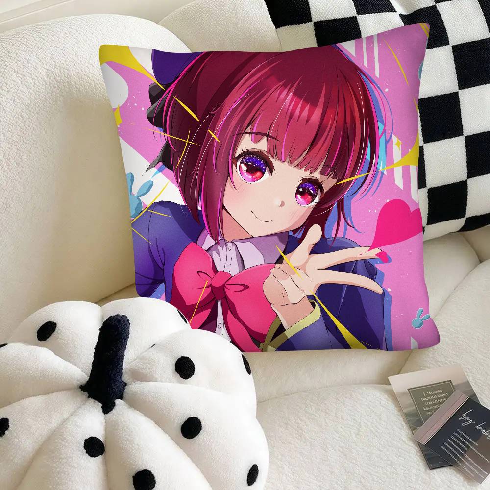 Anime Arima Kana Pillow Case Fashion Square Pillowcase Bedroom Sofa Room Ins Decoration Leisure
