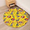 Chucky Printed Round Rug Carpet Chair Rug Area Rug Entryway Doormats,for Office Chair Living Room Bedroom Kitchen Room.