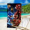 Ultra-Soft Beach Towel with Sonic Theme,Ideal for Pool - Camping, Diving - Perfect Travel Essential, Vibrant Beach Towel.