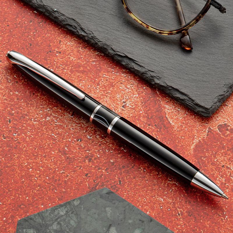 Creative Design High-quality Rotating 1.0mm Metal Ballpoint Pen, Daily Office and Study Writing Signature Pen