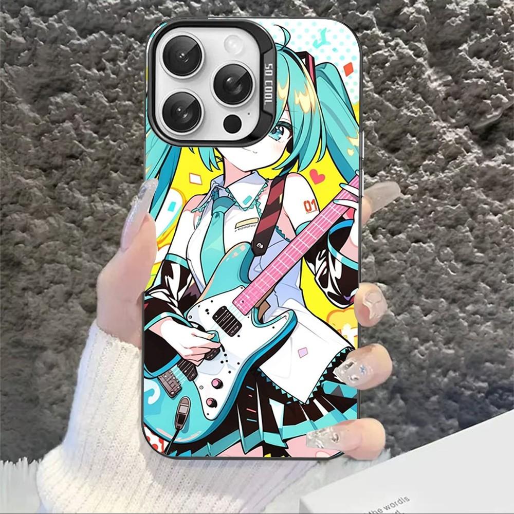 Cartoon Kawaii H-Hatsune Cute M-Miku Phone Case For IPhone 16 15 14 13 12 11 Pro Max X XR XSMAX 8 7 Matte Shockproof Back Cover