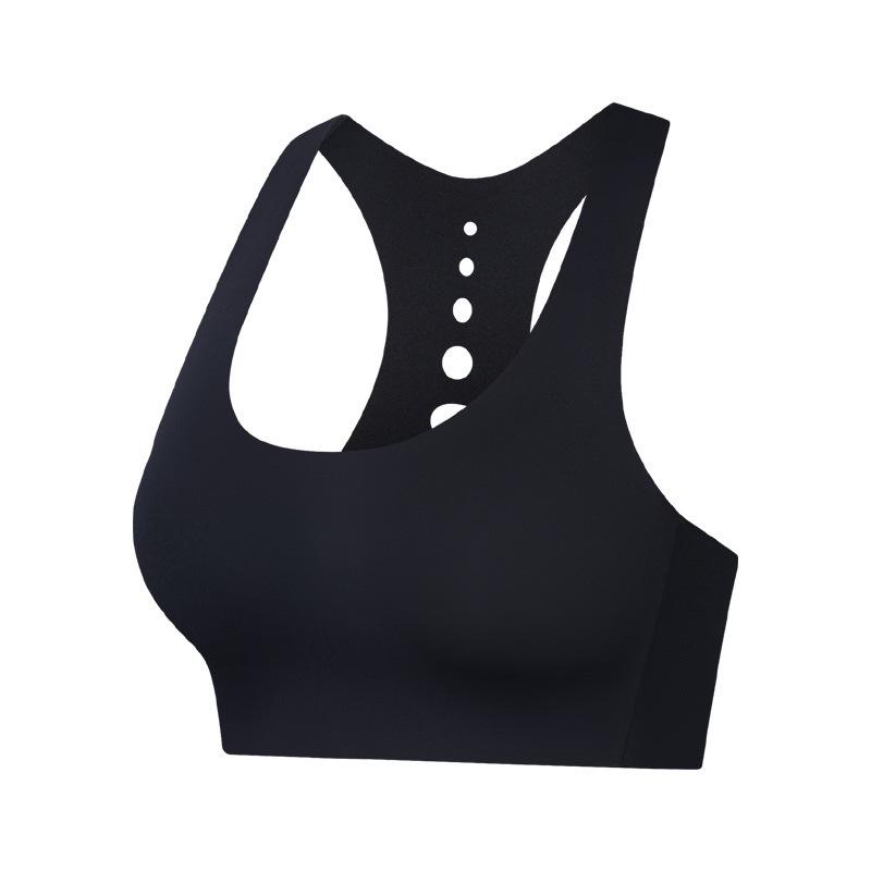 

High-Impact Sports Bra with Easy On/Off, Shockproof, Shaping, Side Support, Lycra Fitness Running Vest Medium