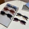 KAMMPT Oval Sunglasses Women 2026 New Vintage Metal Rim Casual Shades Trendy Stylish Retro Luxury Brand Design Decor Sun Glasses