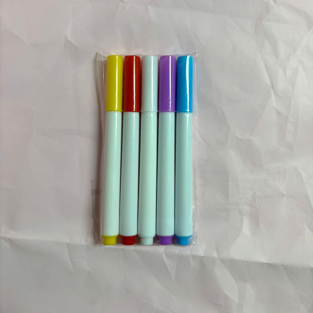 Dingdong Wasserlösliche Abwischbare Flüssigkreide-Stifte - 12 Fluoreszierende Farben für Tafeln