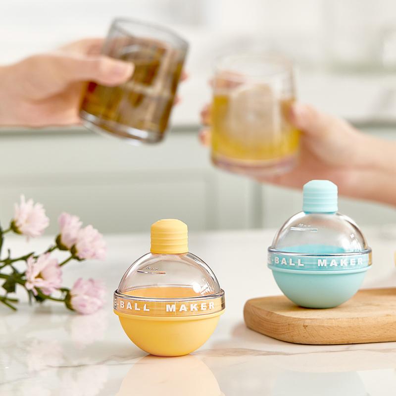 Silicone Spherical Ice Ball Mold Light Bulb Shape Easy Release Home Ice Maker For Whisky Cocktails